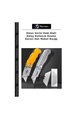 Delux Serisi Hobi Aleti Kolay Kullanım Kesme Gereci Halı Maket Bıçağı