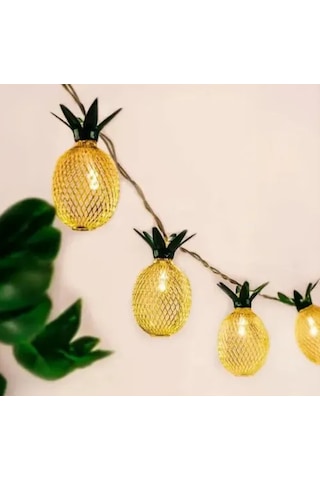 2 Metre 10 Led Pilli 2 Kademeli Ananas Led Işık