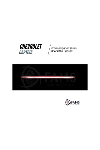 Chevrolet Captiva Krom Alt Bagaj Çıtası 2007 Üzeri P. Çelik