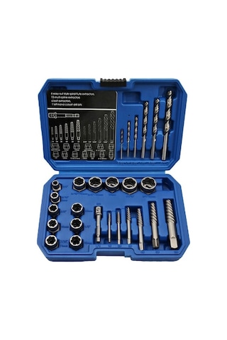 Wealthglow 26 Adet Kırık Somun Ve Cıvata Çıkarma Seti, Hasarlı Vidaları Ve Hırdavat Aletlerini Çıkarmak Kullanılır. Yok Hbcv000087lol1 L2udak