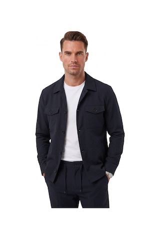 Deep Sea Deepsea Lacivert Slim Fit Gofre Dokulu Yazlık Spor Takım Elbise Yarım Astarlı Likralı 2 Li Kombin 2604007