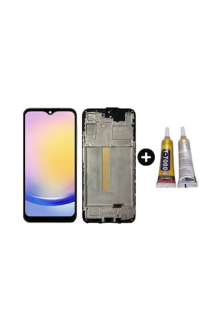 Samsung A25 Sm-a256e Uyumlu Çıtalı Servis Lcd Ekran Dokunmatik + B7000