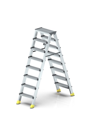 Narvon 8+8 Basamaklı Lüx Çift Çıkışlı Alüminyum Merdiven