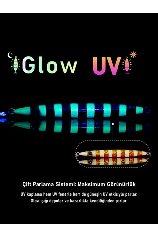 Jig, Zoka, Suni Yem, Glow Uv Metal Jig, 60gr 10cm Razor 60