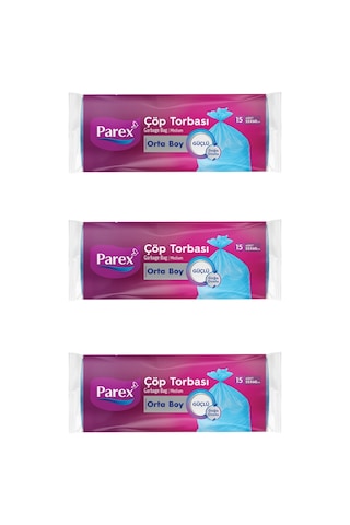 Güçlü Çöp Torbası Orta Boy 3 Adet
