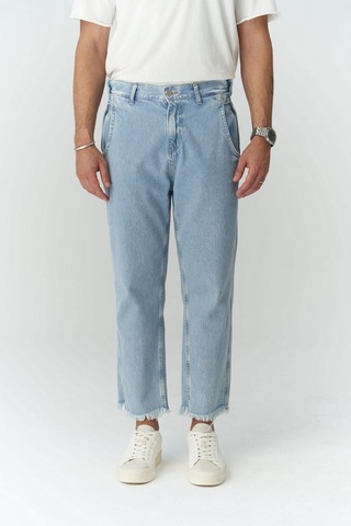 Mai Collection Mai Studios Co. Fergusan Kemer Detay Mavi Erkek Jean Pantolon Mavi