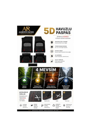 Dacıa Jogger Extreme Eco-g 2026 Model Uyumlu Enerji Krom 5d Havuzlu Paspas Yumuşak Kaymaz Taban