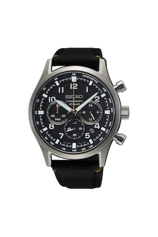 Seiko Ssb449p Quartz Nato Siyah Safir Cam 43 Mm Erkek Kol Saati Gri