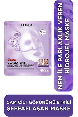 Revitalift Glassy Skin Cam Cilt Görünümü Etkili Nemlendirici Krem & Hidrojel Yüz Maskesi pktglassycamciltset-11199