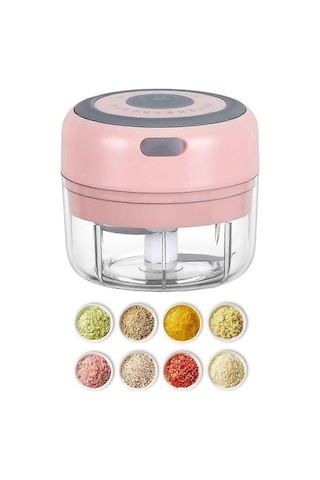 Elektrikli Mini Sarımsak Kıyma Makinesi, 100ml Usb Sebze Soğan Do Çok Renkli