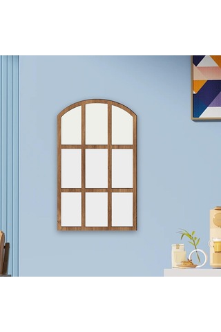 Suntek Kemerli Bölmesi Ayna Taklit Aynası Izgara Duvar Kahverengi