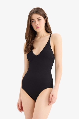 Defacto Regular Fit Pike Mayo-fall İn Love E0216ax25smbk81 Siyah