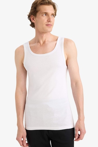 Defacto Slim Fit Dar Kesim Ribana 2li Atlet Y9056az26spwt34 Beyaz-wt34
