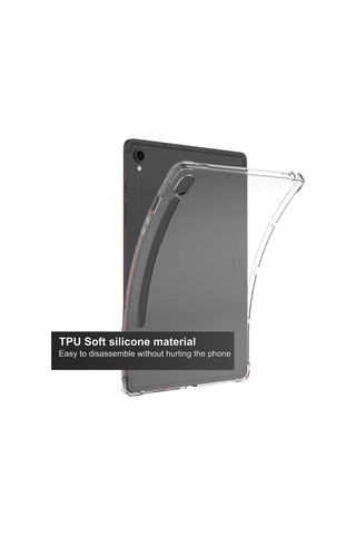 Samsung Uyumlu Galaxy Tab S9 X710 S9 Fe X510 Kılıf Darbelere Dayanıklı Şeffaf Kapak X716 X718 X516