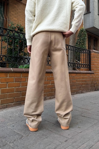 Flaw Basic Regular Gabardin Pantolon Vizon VİZON