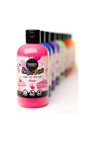 Mammacomica Dough Yıkanabilir Parmak Boyası - Pink 250ml