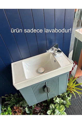 Turkuaz Seramik Cerastyle Sharp 60 x 30 CM Etajer Uyumlu Lavabo