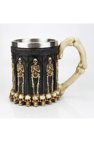 Kuru Kafa İskelet Tasarım Kupa Bardak