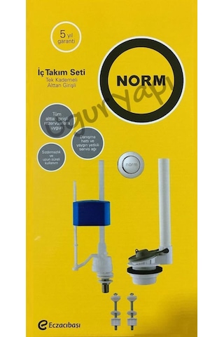 Norm Basmalı Rezervuar İç Takımı 330-1410 Beyaz