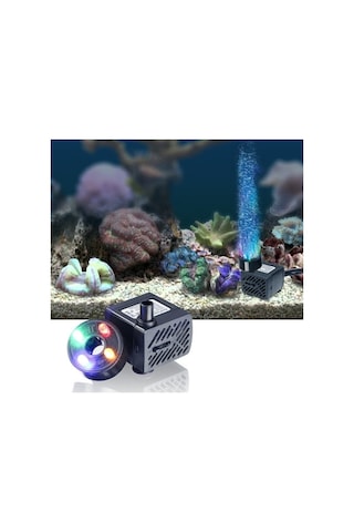 Cbtx 3w 4 Işık Sessiz Akvaryum Balık Tankı Filtrasyon Dalgıç Pompa Çeşme Suyu Pompası Ab Tak