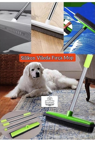 Kauçuk Zemin Çekpas Fırça Mop