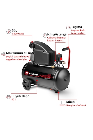 Einhell Classic TC-AC 270/50/10 Yağlı Kompresör