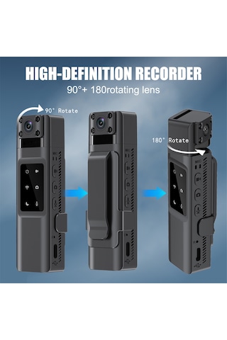 Geeroyoo H2 1080p Taşınabilir Wifi Kamera: Su Altı Çekim, Gece Görüşü, 1000mah Pil, Hareket Algılama, Tripod Desteği Siyah