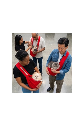 Kedi Ve Köpek İçin Crossbody Pet Sling Taşıma / Seyahat Ana Kucağı Çantası