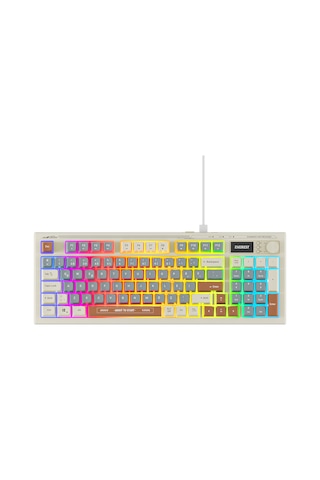 Everest Kb-79 Sılent Pro Gri Mavi/gri/kahve Sessiz Rgb Q Membrane Oyuncu Klavyesi