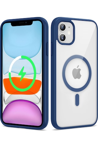Apple Uyumlu iPhone 12 Kılıf Magsafe Wireless Şarj Özellikli Silikon Zore Ege Kılıf