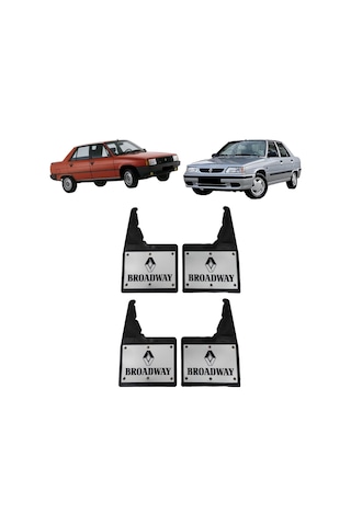 Renault 9 Broadway Uyumlu Perçinli 4'lü Ön/Arka Paçalık Tozluk Çamurluk REN1RX034YD
