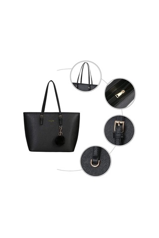 Kadın El Çantası Siyah, Kadın Alışveriş Çantası Deri Bayan Çantası Büyük Okul Çantası Ofis Ve Okul İçin Uygun - Wellngs Diğer