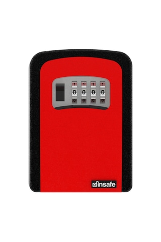 İnsafe Isc803Key Şifreli Çelik Kasa Anahtar Kasası Kutusu Kırmızı