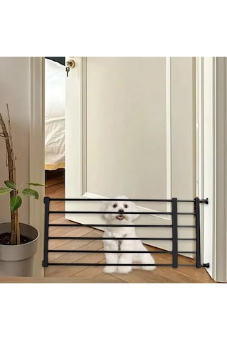 Homyl Geri Çekilebilir Köpek Kapısı Siyah-yükseklik-36cm-s