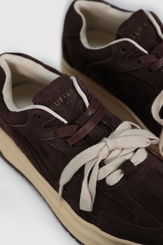 Lufian 122230039 Kay Deri Unisex Sneaker Ayakkabı Kahverengi