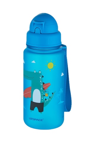 Uzspace Figürlü 400 ml Pipetli Tritan Çocuk Su Matarası
