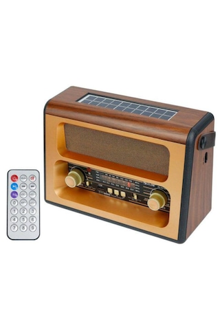 Golon Rx-bt88sq Bluetooth Usb Nostaljik Şarjlı Radyo Güneş Enerjili - Sencan Sound