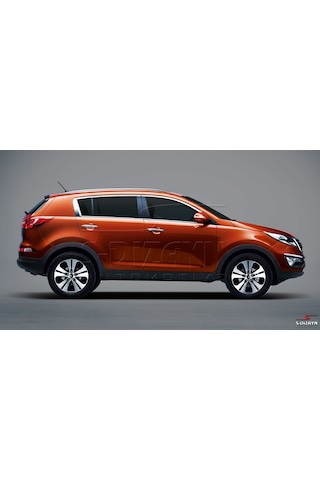 S-Dizayn  Kia Sportage Krom Cam Üst Çıtası 4 Prç 2010-2015