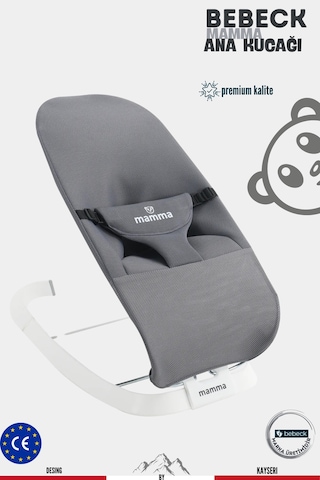 Mamma Shake&sleep Yeni Nesil Çift Sallama Fonksiyonlu Ana Kucağı Premium Kalite Antrasit