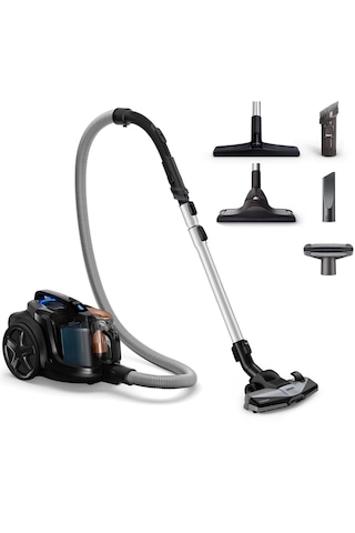 Philips BXA0079 - XB7150 Marathon Ultimate Toz Torbasız Süpürge + HD7301/00 Cam Demlikli Çay Makinesi