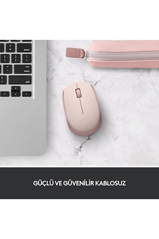 Logıtech 910-006865, M171 Rose, Usb Nano 2,4g Kablosuz, 1000dpi, Optik, 3 Tuşlu, 12ay Pil Ömrü, Mouse Sc-400