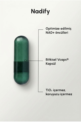 Longify Nadify Nr, Nmn, Pqq, Alfa Lipoik Asit Ve Tmg Takviye Edici Gıda 30 Kapsül
