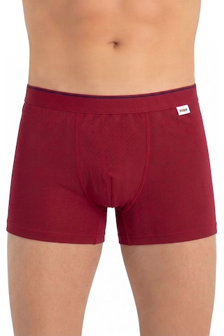 Just Inner Erkek Pamuklu Boxer Pike Kumaş Ergonomik Tasarım 137001 Bordo
