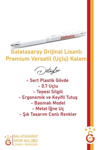 Galatasaray Premium Versatil Uçlu Kalem 0.7 Kutulu