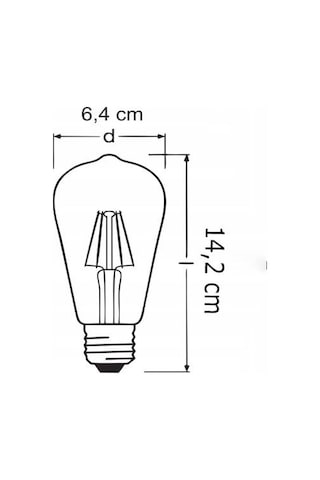 Rutter Rt-11203 6w Armut Rustik Led Ampu Amber - 2300k