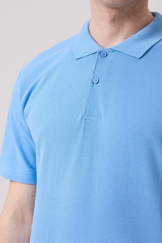 Galanthus Polo Yaka T-shirt - Pamuklu, Nefes Alabilir, Klasik Tasarım A.mavi