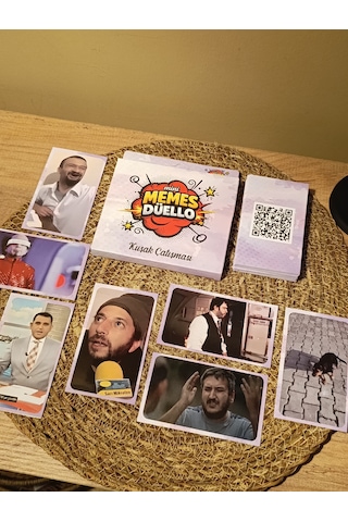 Memes Bulmaca Kutu Oyunu Kuşak Çatışması - Kese Hediyeli - Eğlenceli Grup & Parti Oyunu