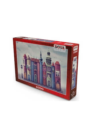 Nova 1000 Parça Kitapların Sihirli Dünyası Puzzle - Kitap Şehri