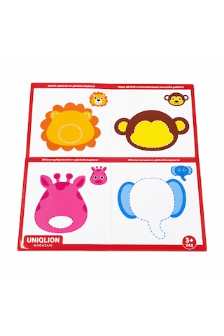 Oyun Hamuru Matı Hayvanlar 22x23x6cm Çok Renkli
