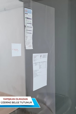 60 Cm X 3 Metre Elektrostatik Duvar Koruyucu Yazı Tahtası Mutfak Notluk Ofis Okul Kurs Malzemeleri Şeffaf